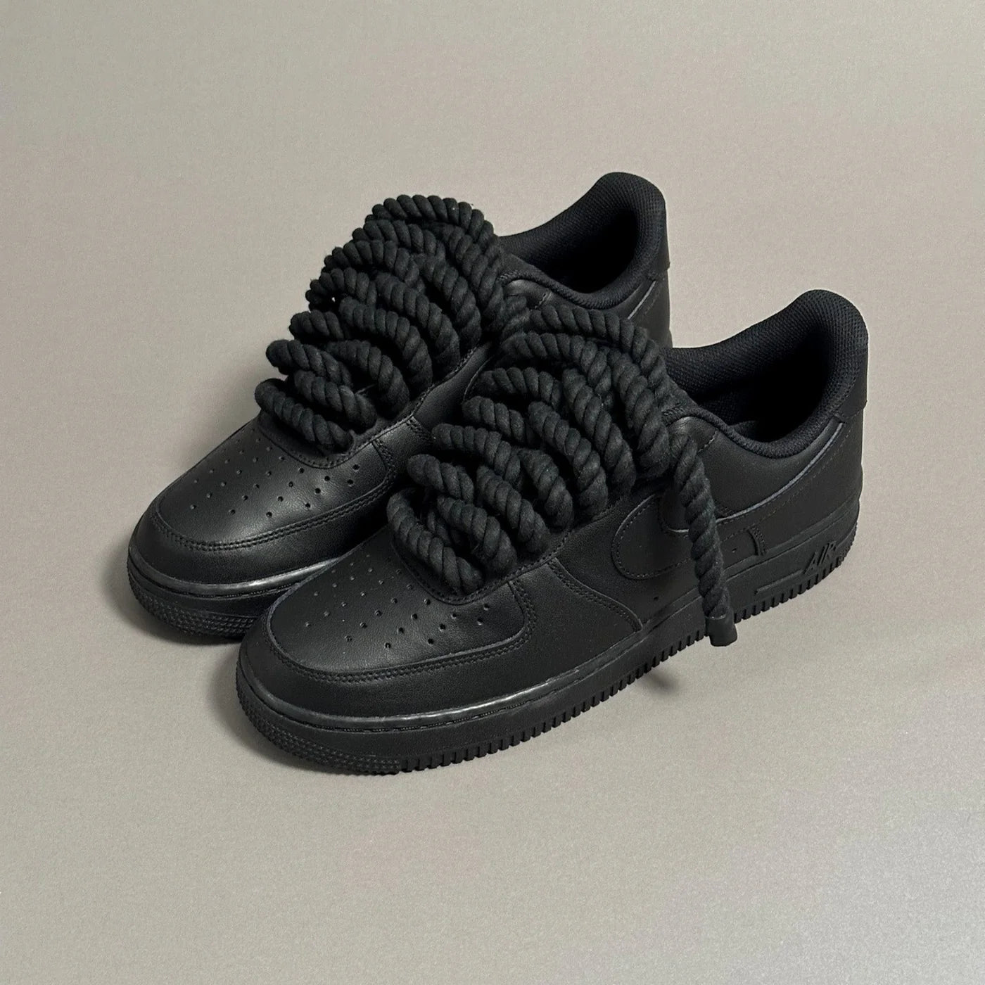 Nike Air Force 1 Black "Rope Laces"