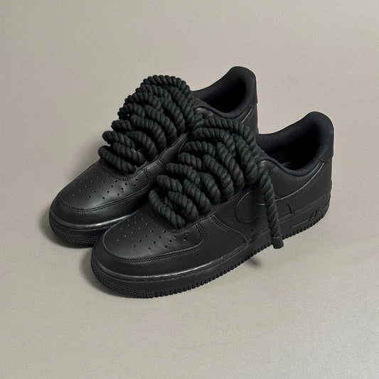 Nike Air Force 1 Black "Rope Laces"